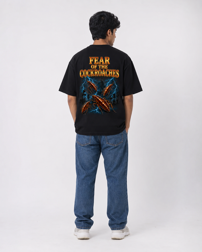 CJP Fear of the Cockroaches T-Shirt — Cockroach Janta Party Black Tee