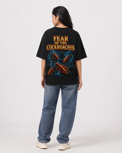 CJP Fear of the Cockroaches T-Shirt — Cockroach Janta Party Black Tee